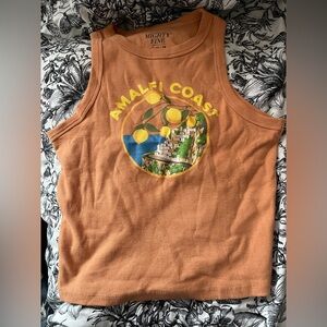 Mighty Fine Orange Graphic Tank
